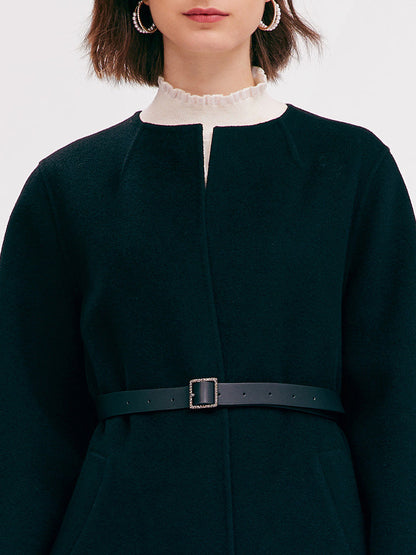 Tencel Woolen Wrapped Women Coat
