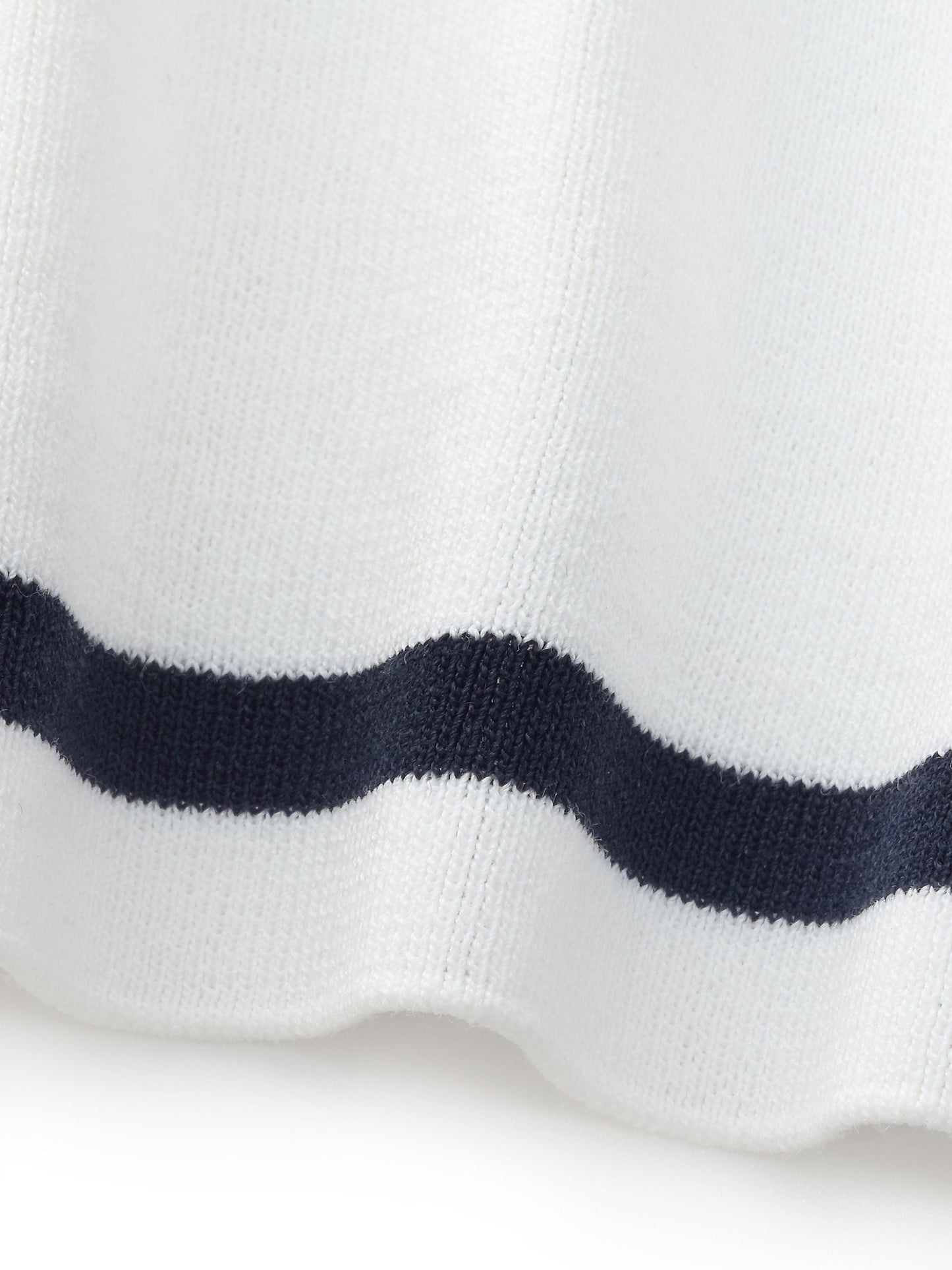Lyocell Blend Stripe Women Knit Top With Detachable Sailor Collar