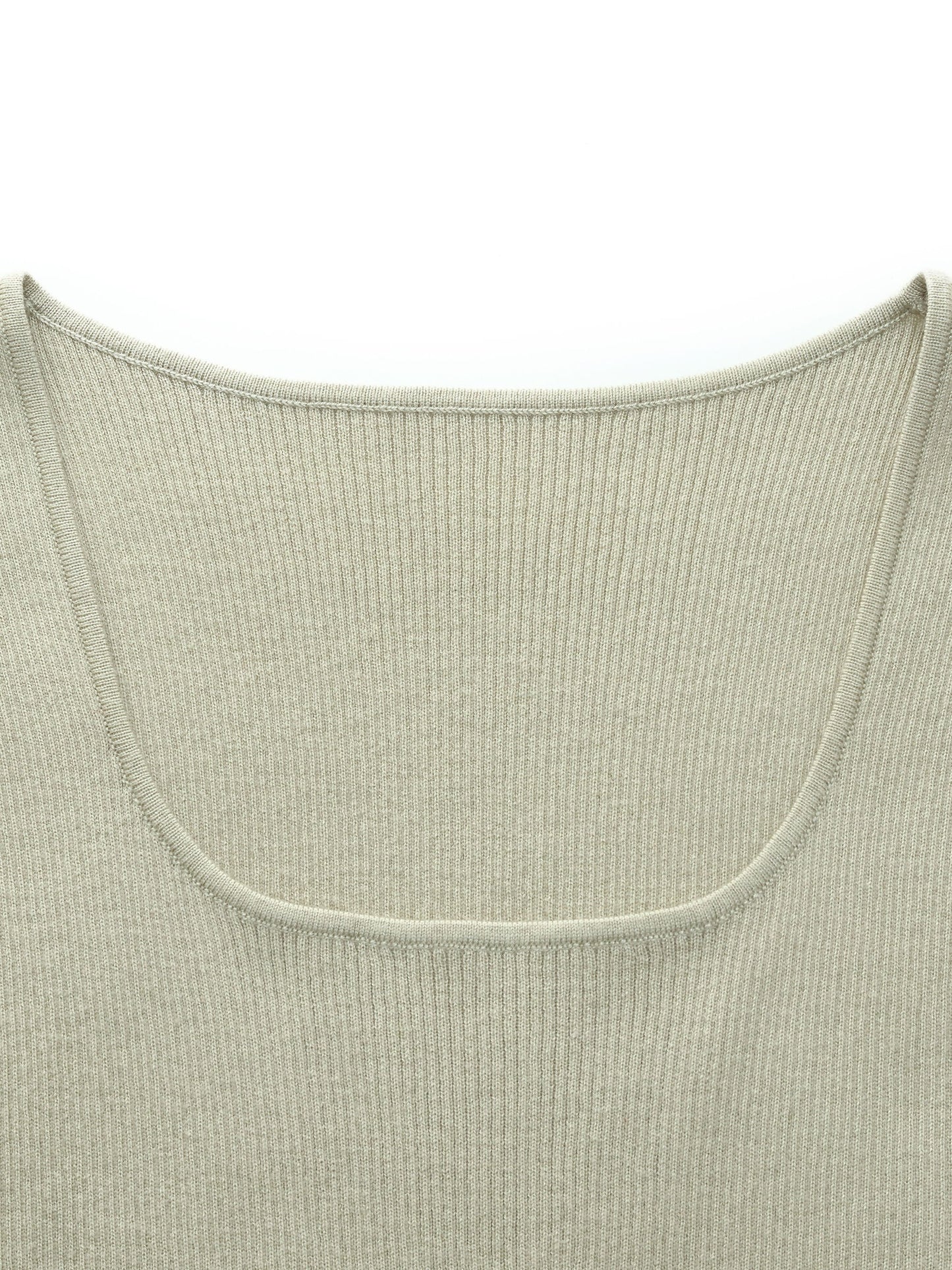 Square Neck Women Knit Tank Top