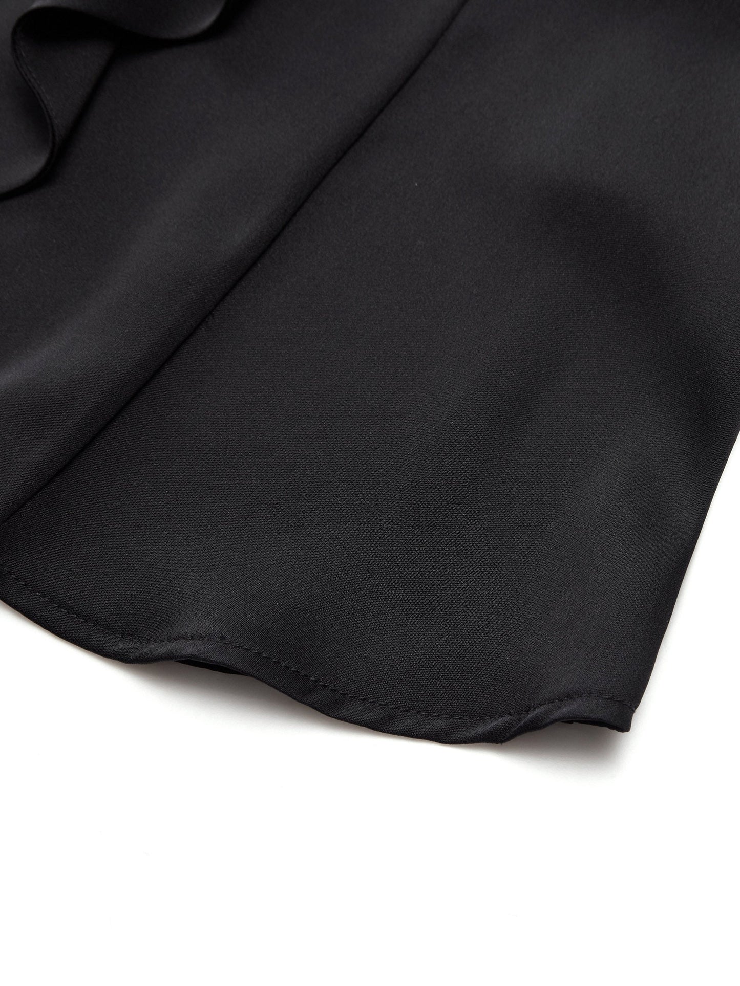 22MM Mulberry Silk Asymmetrical Hem Women Blouse With Ribbon