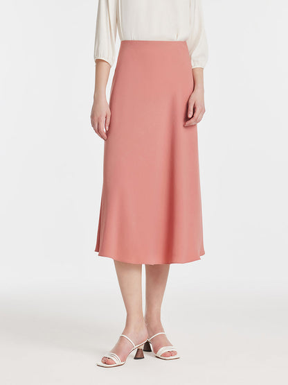 Acetate A-Line High-Waisted Women Half Skirt