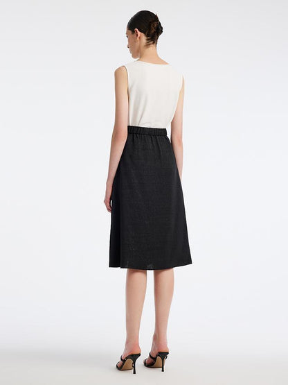 Xiang Yun Silk Knee-Length Women Skirt