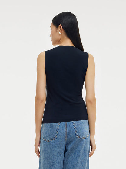 Two-pack (Black & White) Modal V-Neck Women Tank Top