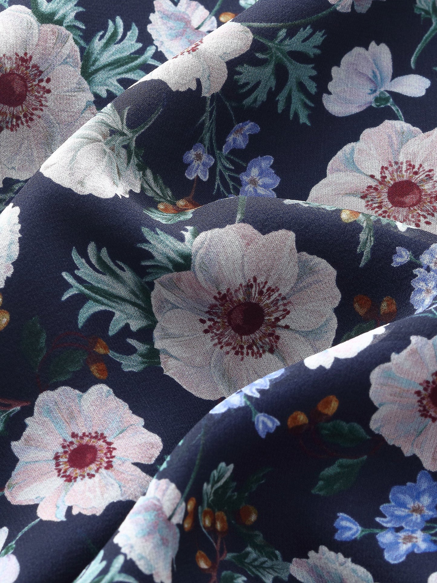 10MM Mulberry Silk Floral Print Women Tiered Skirt