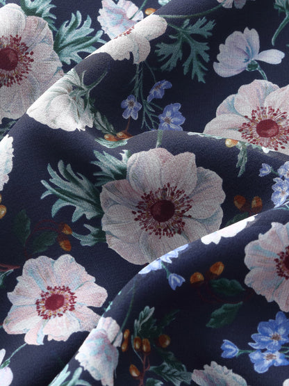 10MM Mulberry Silk Floral Print Women Tiered Skirt