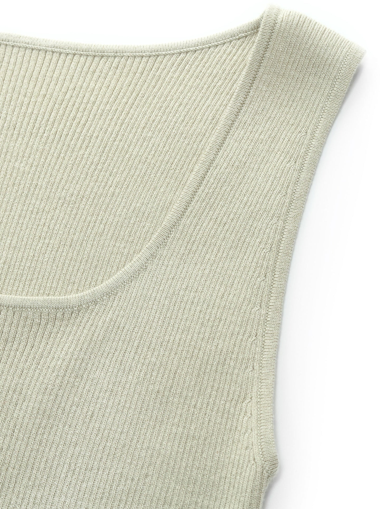 Square Neck Women Knit Tank Top