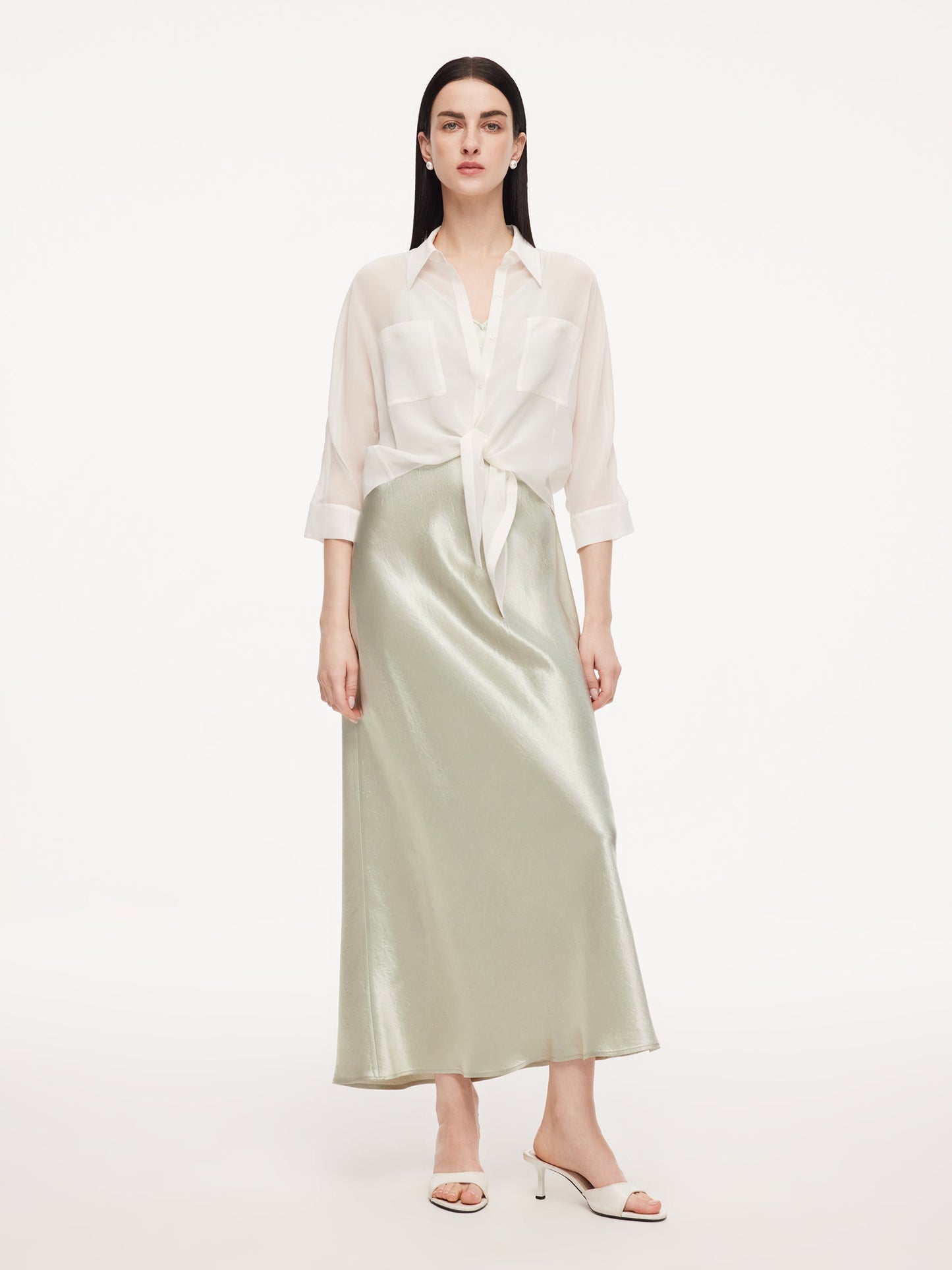 100% Acetate Women Slip Maxi Dress