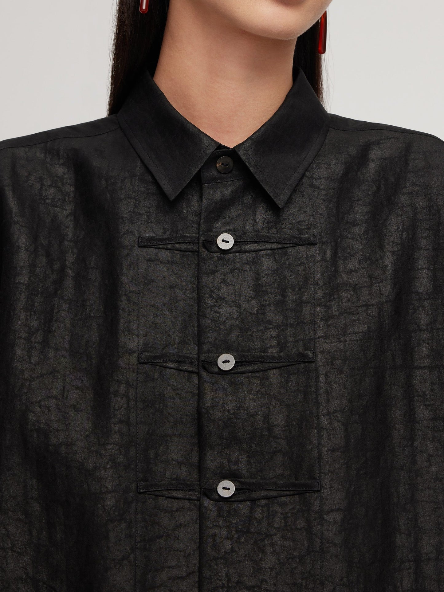 18MM Gambiered Canton Gauze Unisex Shirt