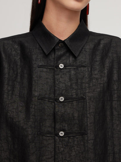 18MM Gambiered Canton Gauze Unisex Shirt