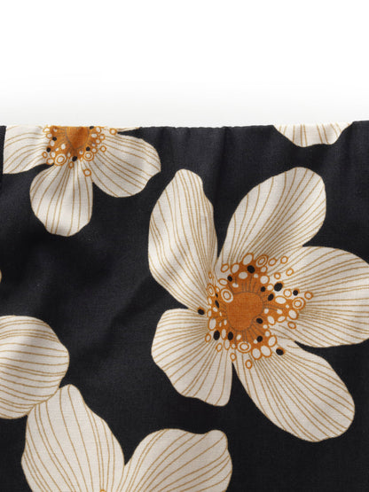Cotton Stretch Floral Print Women Skirt