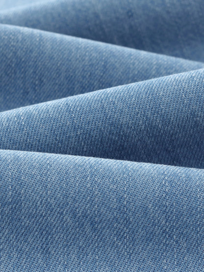 100% Lyocell Denim Women Straight Leg Jeans With Belt