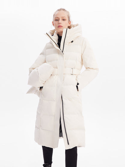 Long Hooded Goose Down Garment