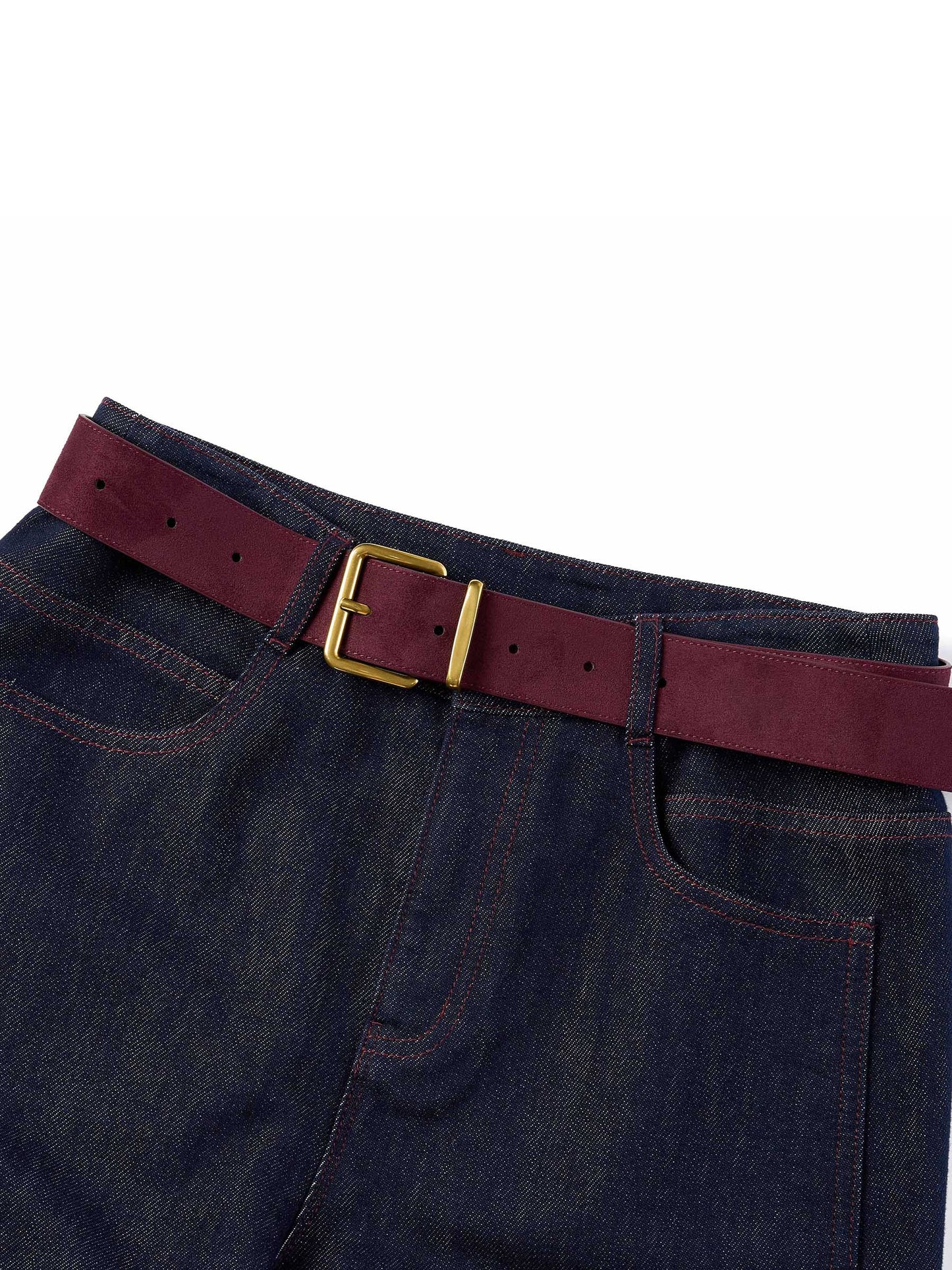 [Preview] Lyocell Cotton Blend Denim Women Jeans With Belt