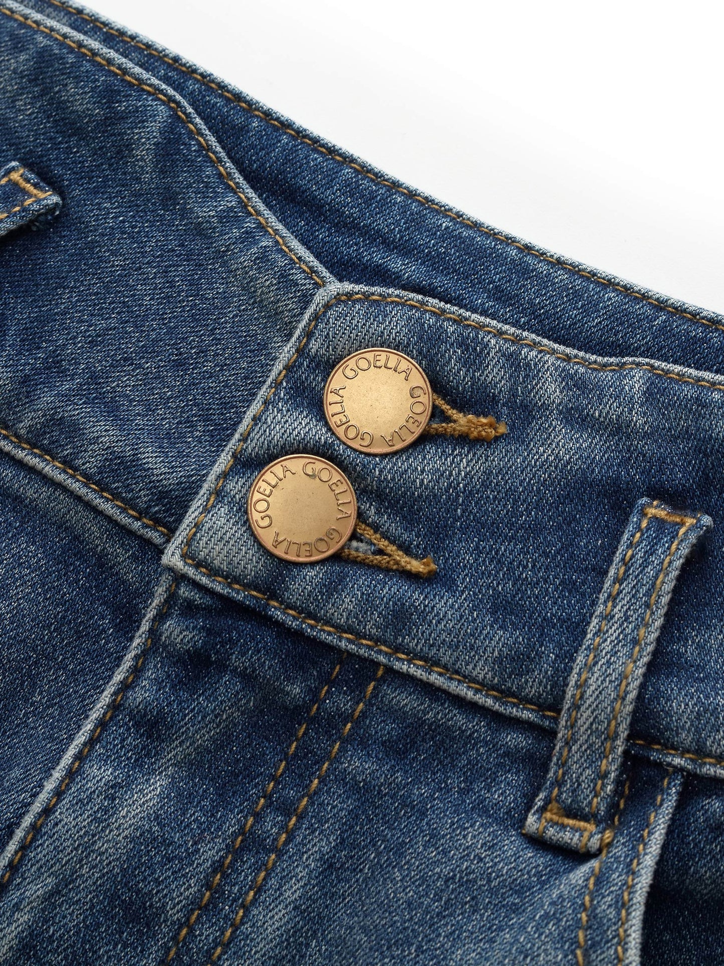 Denim Women High-Waisted Straight Leg Jeans