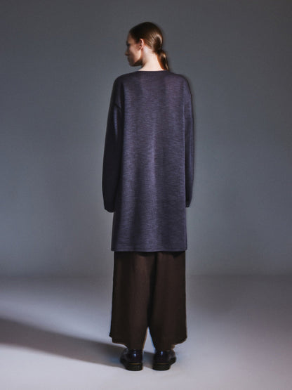 Loose Fit H-Line Round Neck Unisex Sweater