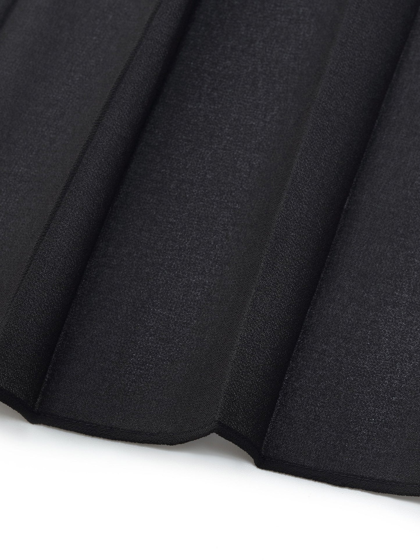 Adjustable Waist Side Slit Women Pleated Skirt