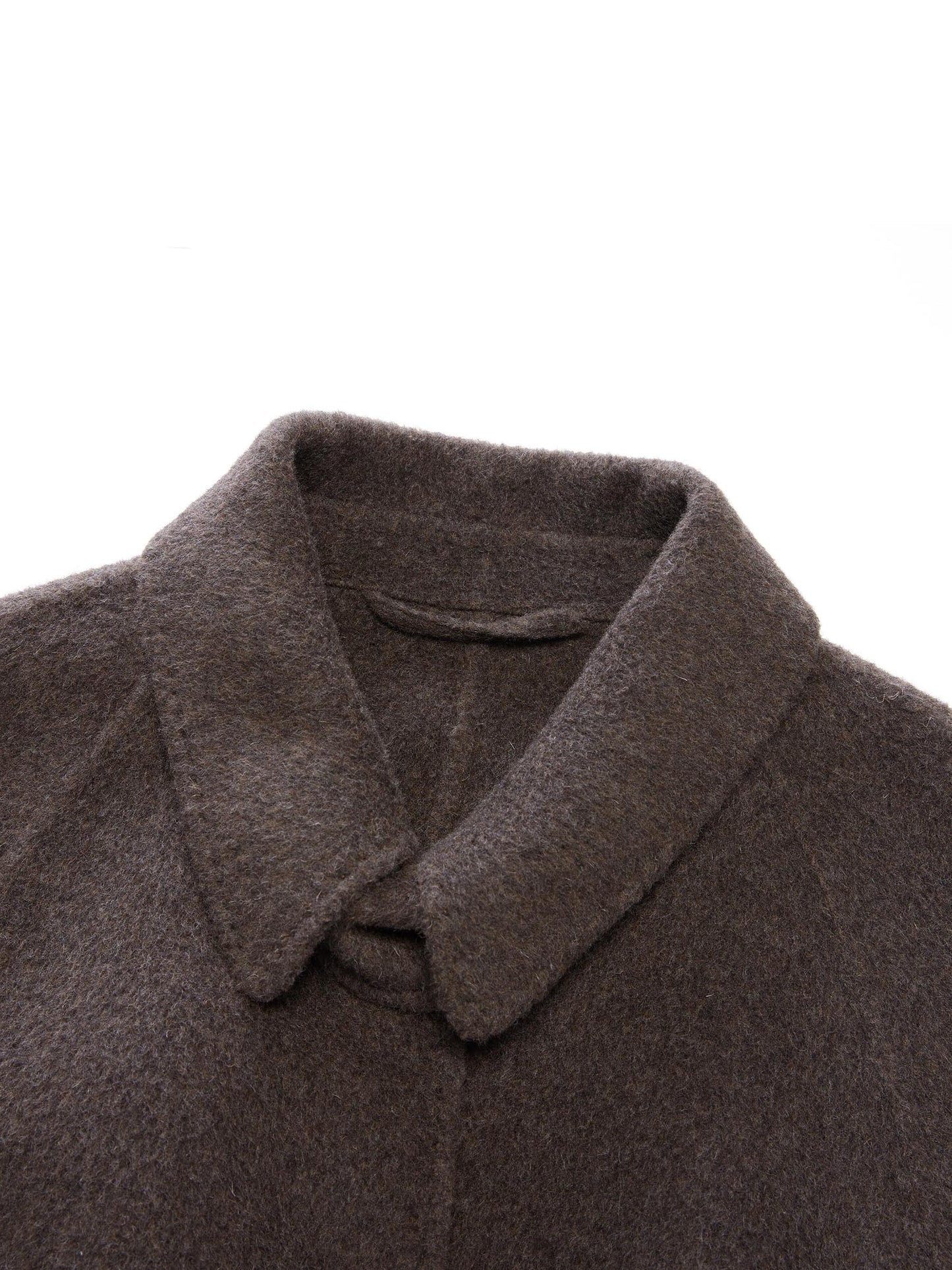 Wool Camel Hair Blend Double-Faced Women Wrap Overcoat