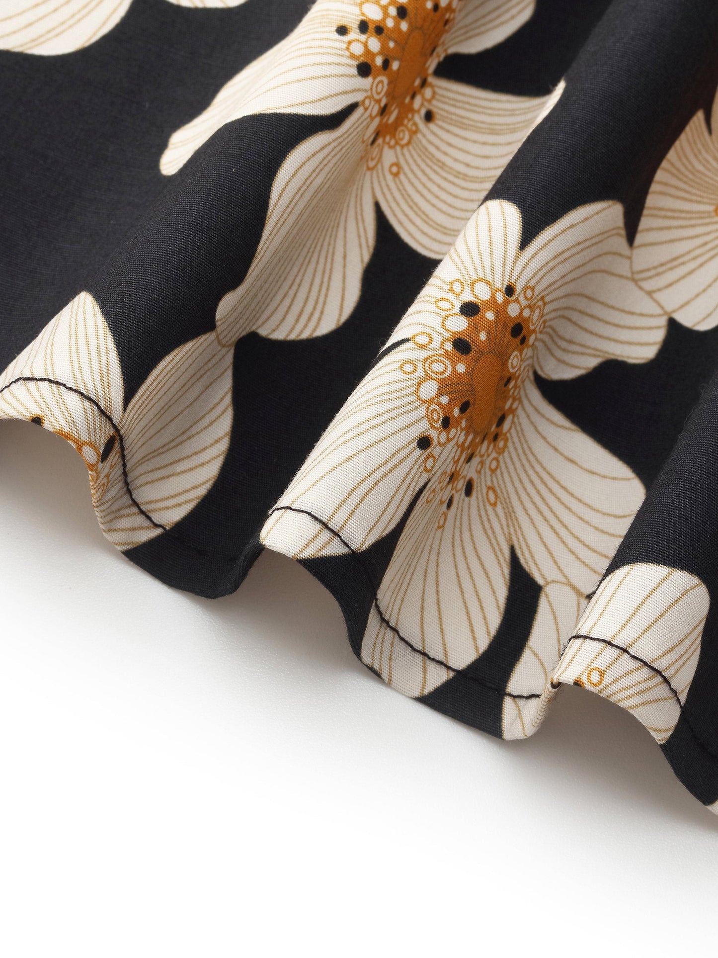 Cotton Stretch Floral Print Women Skirt