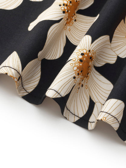 Cotton Stretch Floral Print Women Skirt