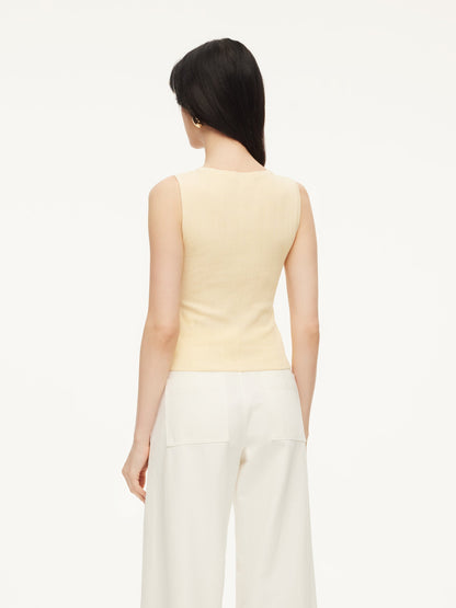Cotton Mulberry Silk Blend Women Tank Top