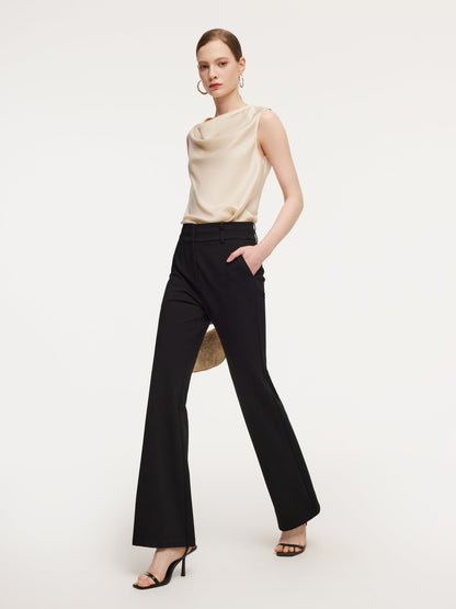 Stretch Slim Fit Women Flared Pants