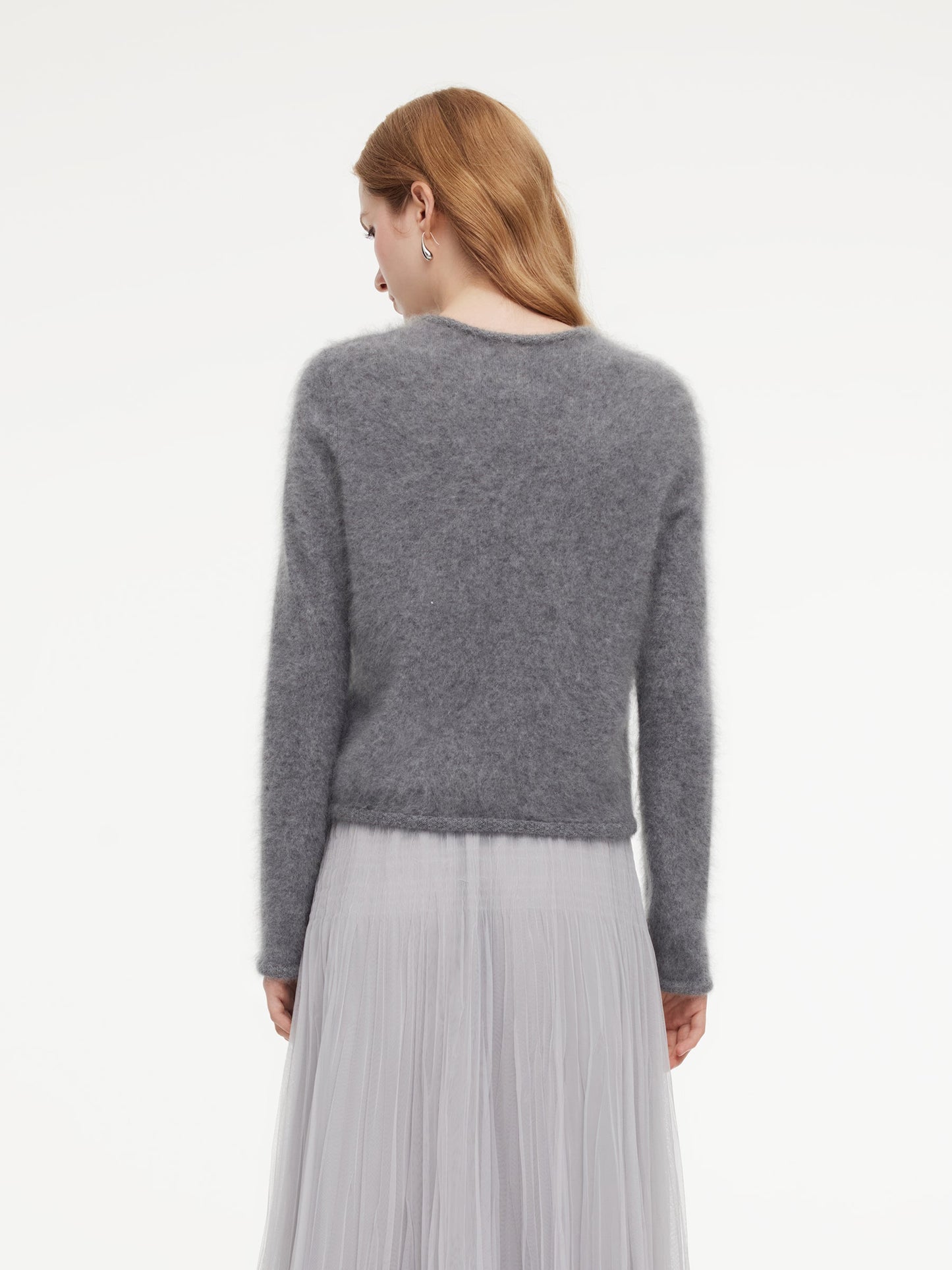 [Preview] 100% Brushed Cashmere Women Cardigan