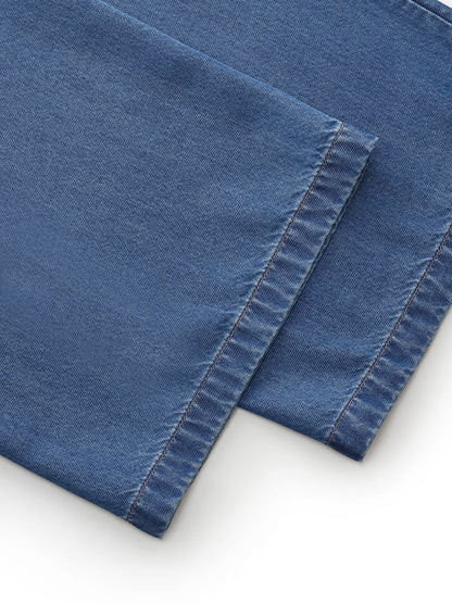 100% Tencel Denim Elastic Waist Women Jeans