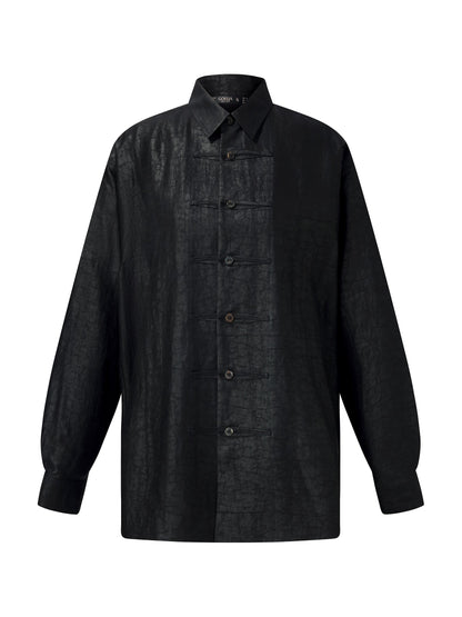 18MM Gambiered Canton Gauze Unisex Shirt