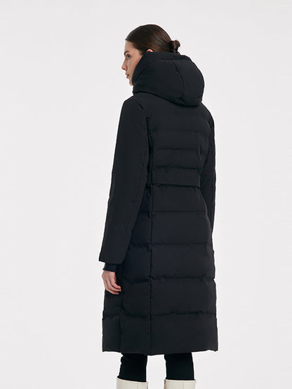 Long Hooded Goose Down Garment