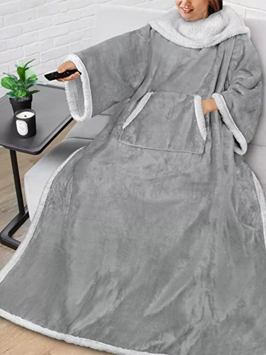 Oversized Wearable Blanket Hoodie Lounge Nightgown
