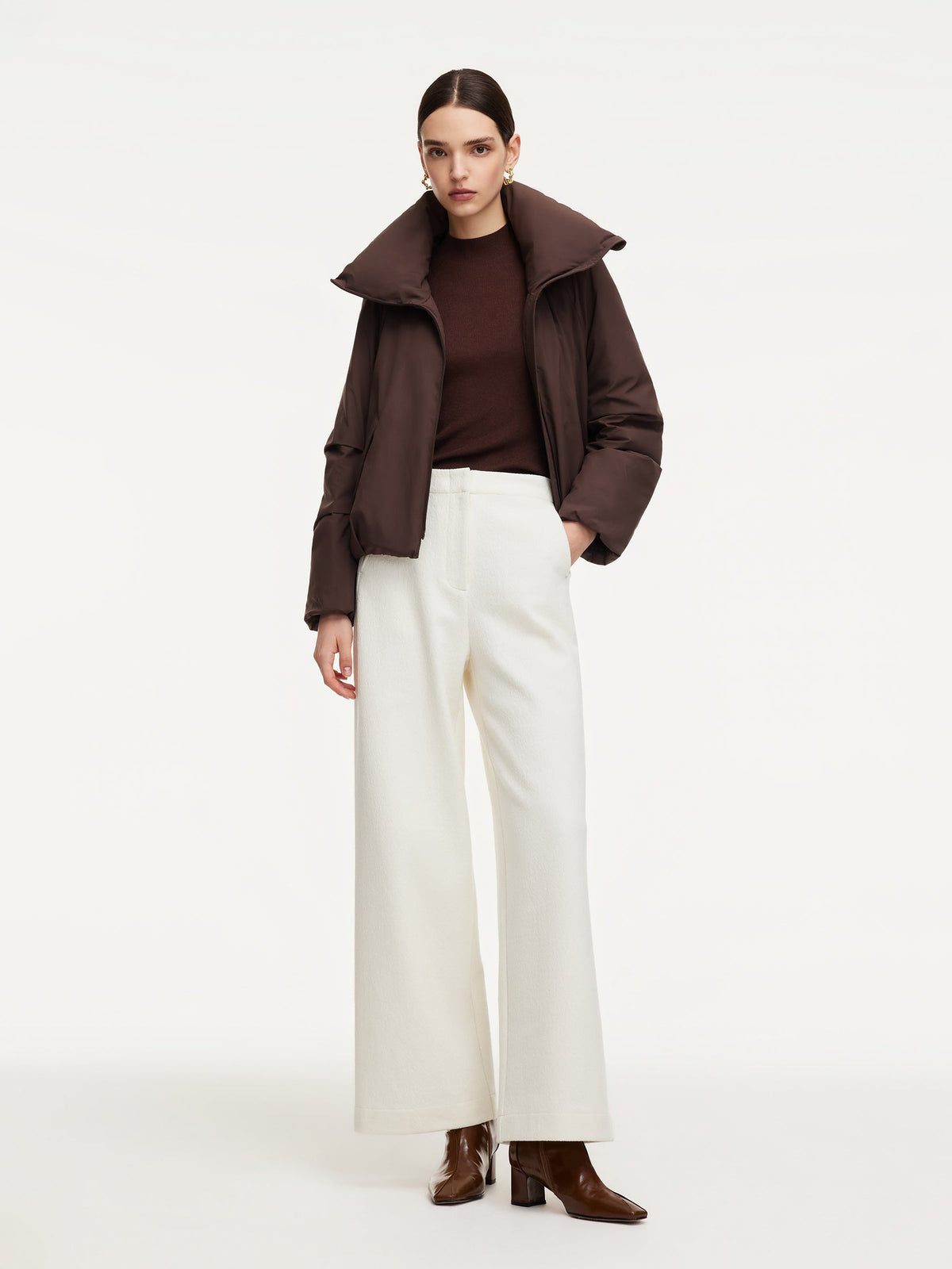 Cocoon Lightweight Convertible Collar Goose Down Parka