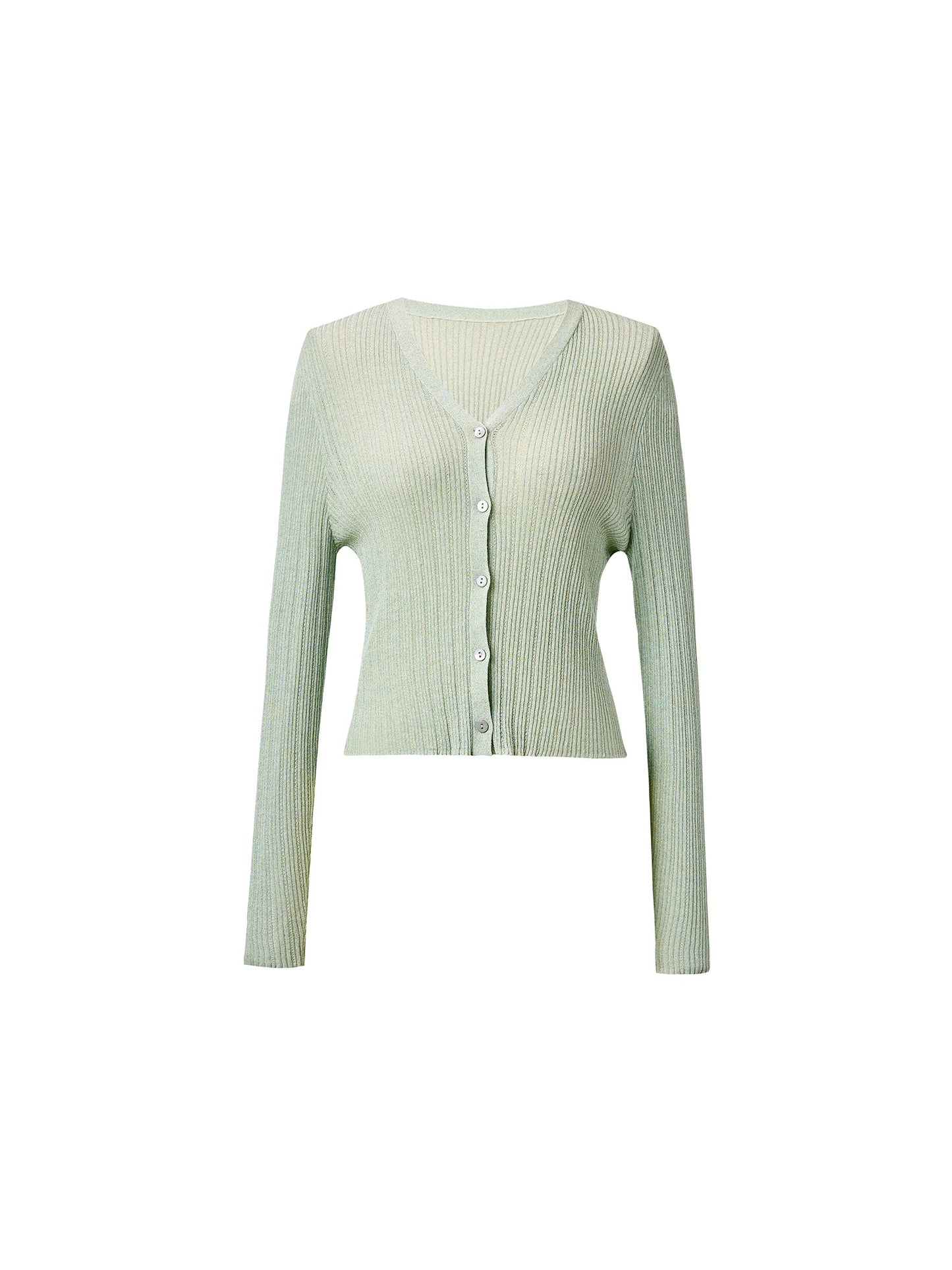 Tencel Wool Blend V-Neck Women Cardigan