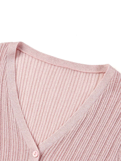 Tencel Wool Blend V-Neck Women Cardigan