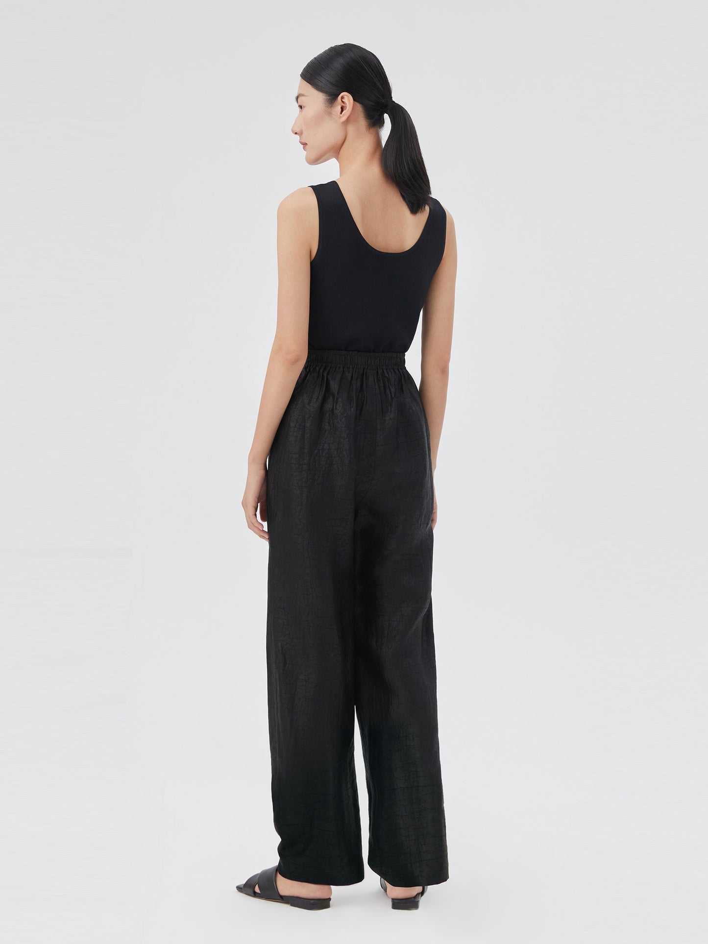18 Momme Xiang Yun Silk Ankle Banded Pants For Women