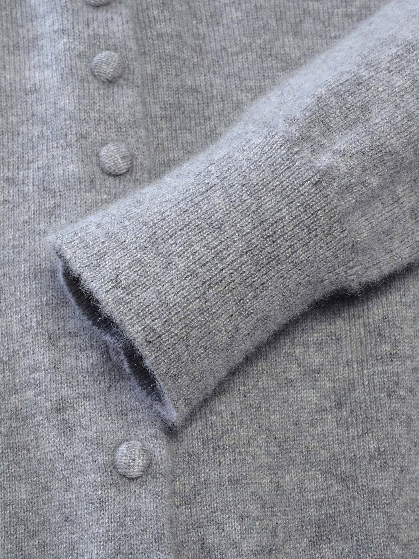 100% Cashmere Folded Collar Women Cardigan