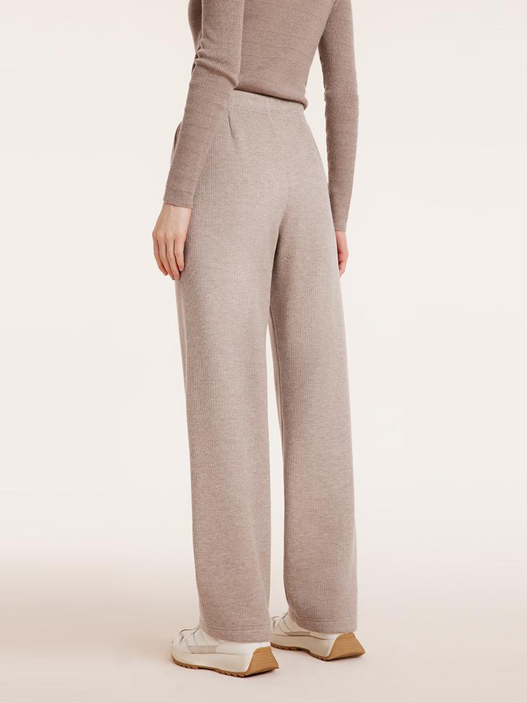 Knit Straight Full Length Pants