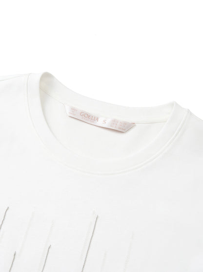 100% Cotton Round Neck Women T-Shirt