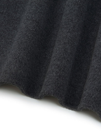 100% Wool Double-Faced Women Wrap Overcoat