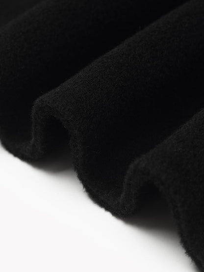 Wool And Cashmere Double-Faced Notched Lapel Women Coat