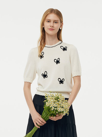 Tencel Butterfly Women Knit Top