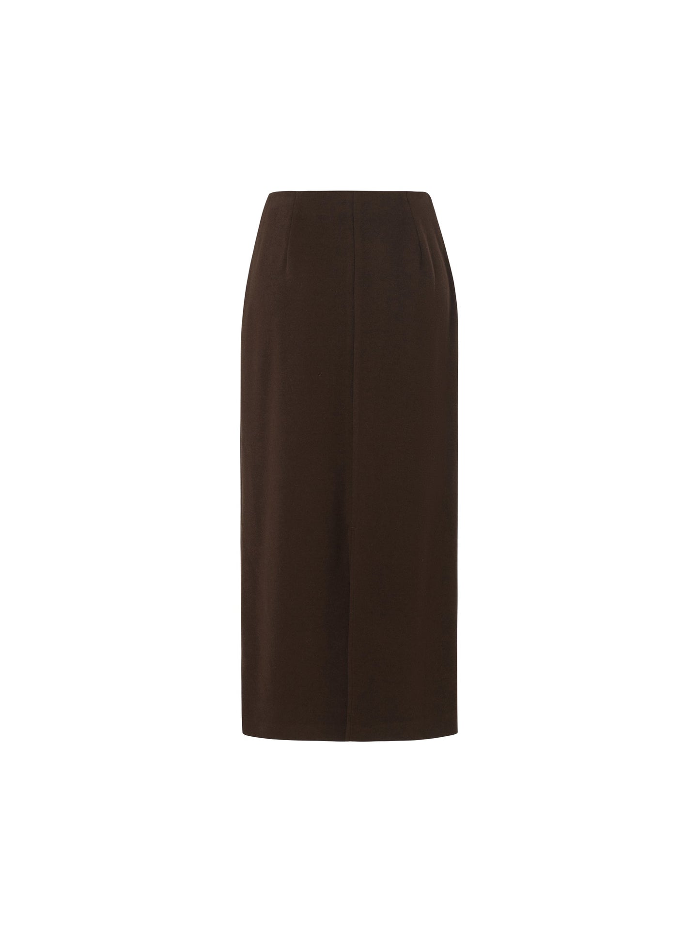 Back Slit Column Women Knit Skirt
