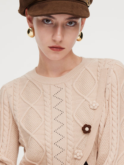 Lyocell Wool Blend Sweater And Knit Vest Dress Two-Piece Set