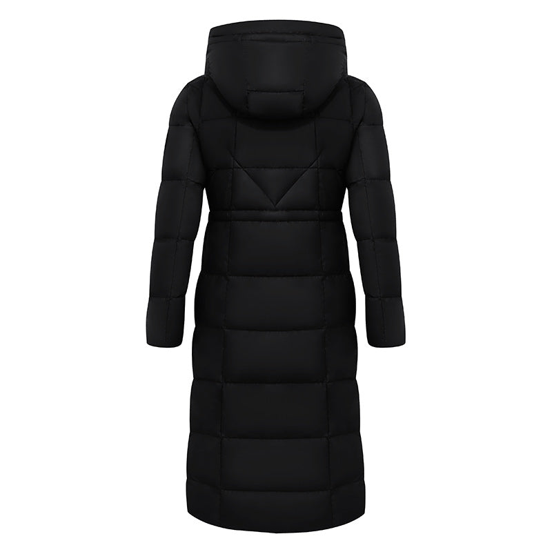 Hooded Pleated Goose Down Garment