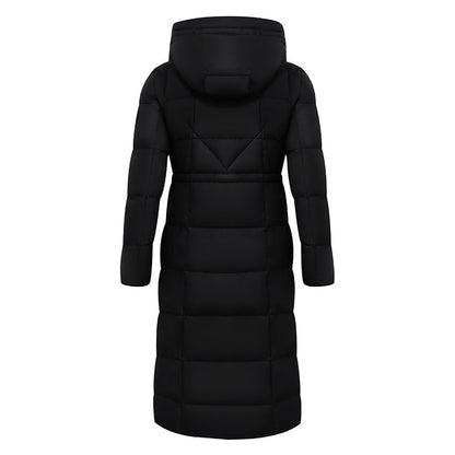 Hooded Pleated Goose Down Garment