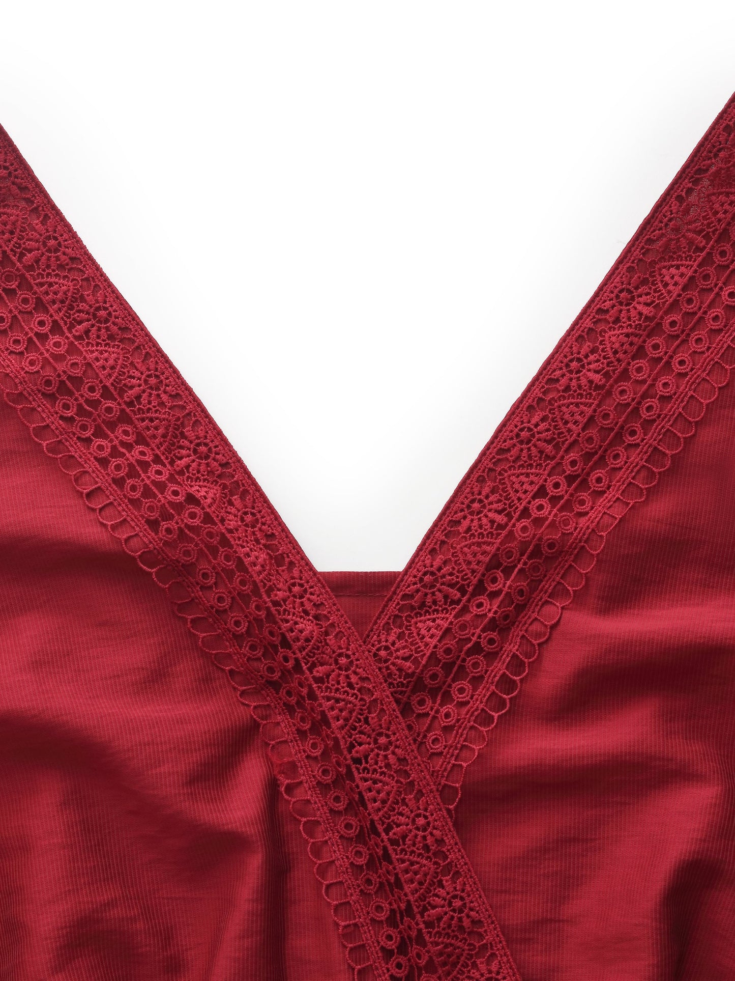 Tencel Lace Trim Women Maxi Vest Dress