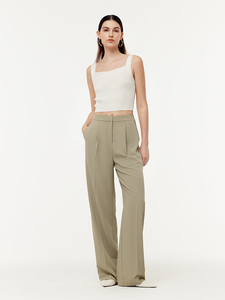 Stretch Adjustable Waist Women Pants