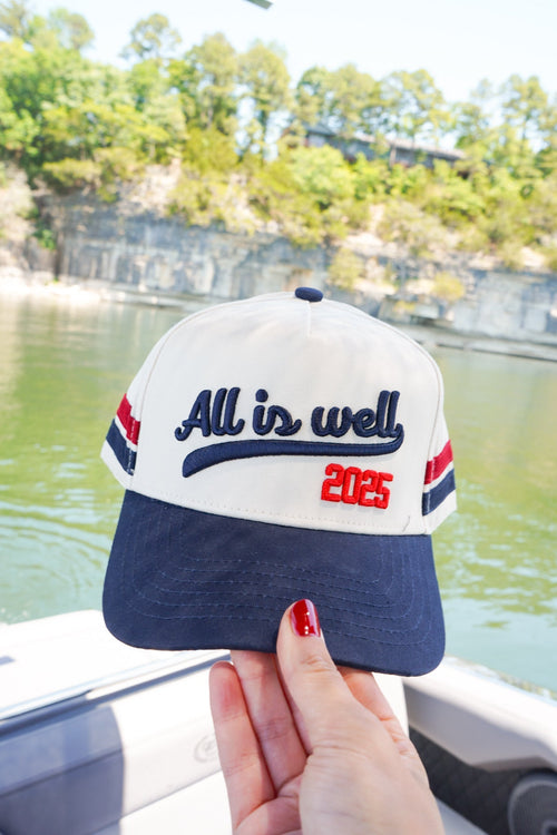 All is Well - Navy Vintage Trucker Hat