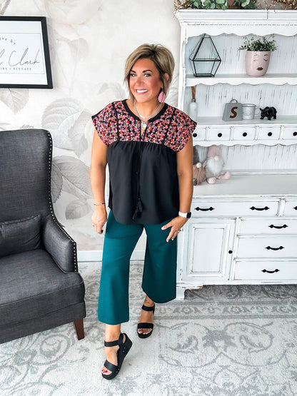 Listen To Your Heart Blouse - Black