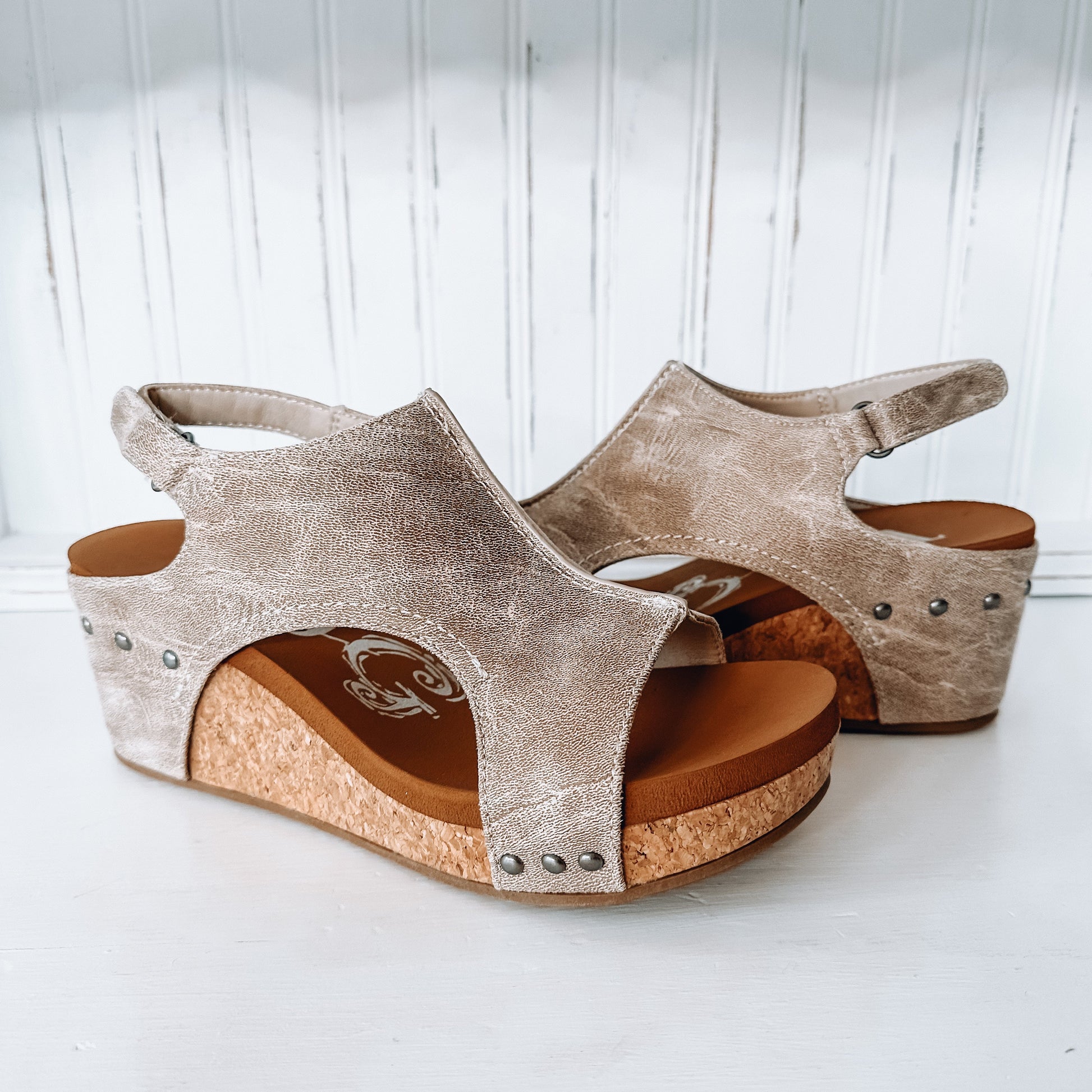 Isabella Wedge Sandal - Cream
