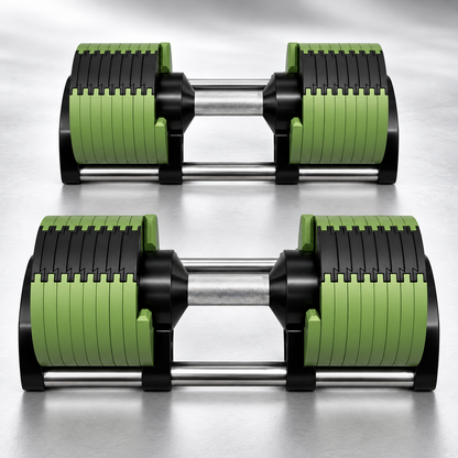🔥 5–50KG Adjustable Dumbbell Set – Quick-Change Weights with Storage Stand for Home Gym Strength Training